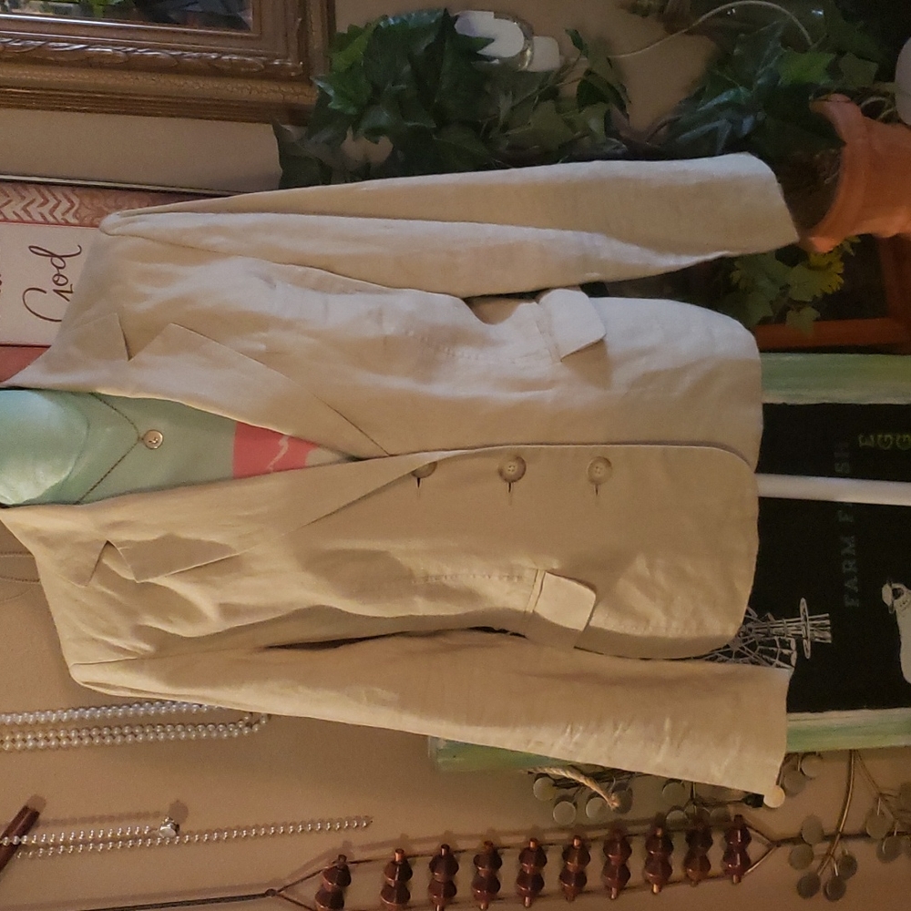 Merona Cream Blazer Jacket Size Medium